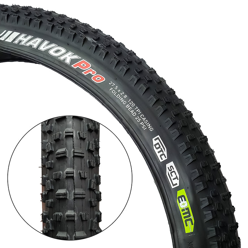 KEN HAVOK PRO 27.5x2.6 BK/BK DTC/EMC/TLR FOLD 15-30psi E50 main image 0
