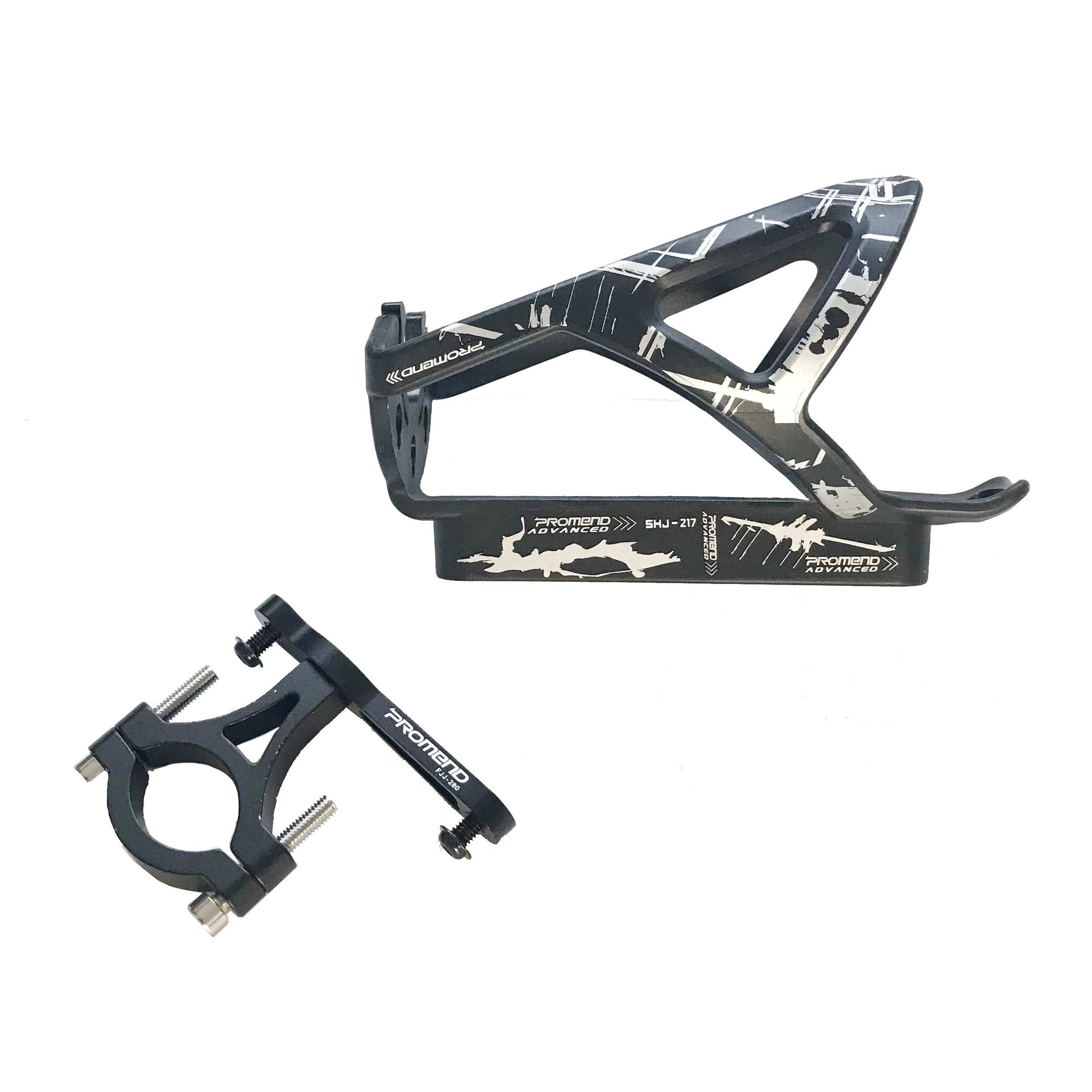 Handlebar water outlet bottle cage mount
